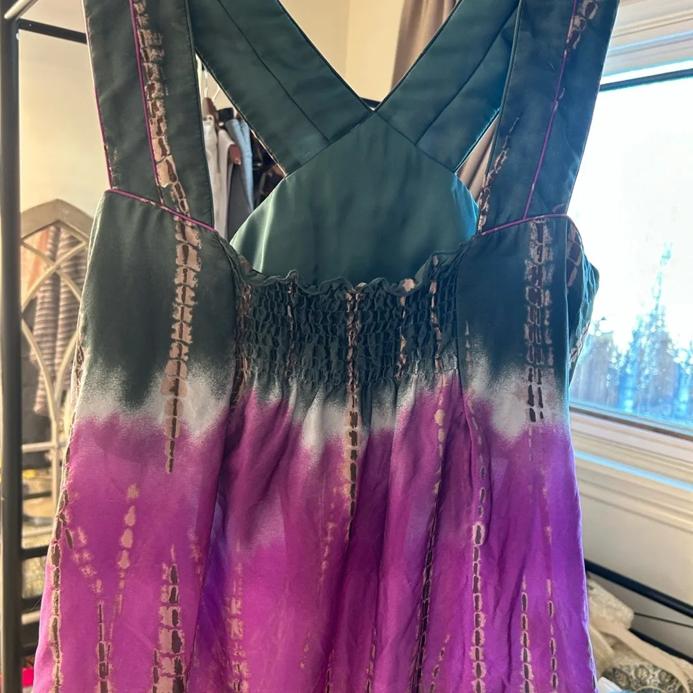 BCBGMaxAzria Purple and Black Women's Top - Picture 2 of 4